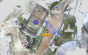 Laserscanning, eine texturierte Punktwolke