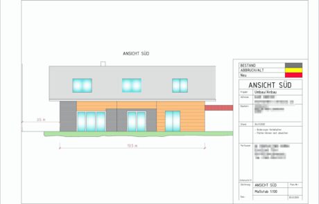 Baugesuch in CAD