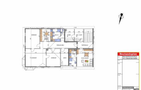 Bestandsplan Digitalisieren in AutoCAD. Aus alten Scan Files oder Handskizzen erstellen wir für Architekten und Ingenieure zu 100% passende Bestandspläne von Hand. Wir Digitalisieren die Pläne in den gängigen CAD Programmen (AutoCAD, REVIT, ALLPLAN, ArchiCAD usw.)