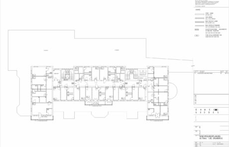 Bauplan digitalisieren um im entsprechenden CAD-Programm, hier AutoCAD, die bestehenden Pläne anpassen oder abändern zu können.