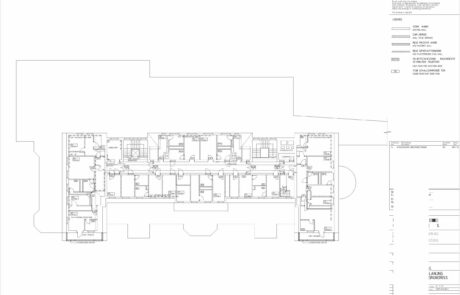 Bauplan digitalisieren um im entsprechenden CAD-Programm, hier AutoCAD, die bestehenden Pläne anpassen oder abändern zu können.