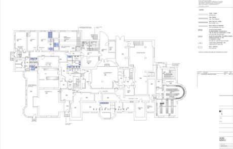 Bauplan digitalisieren um im entsprechenden CAD-Programm, hier AutoCAD, die bestehenden Pläne anpassen oder abändern zu können.