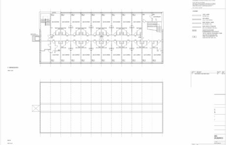 Bauplan digitalisieren um im entsprechenden CAD-Programm, hier AutoCAD, die bestehenden Pläne anpassen oder abändern zu können.
