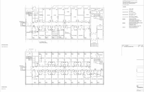 Bauplan digitalisieren um im entsprechenden CAD-Programm, hier AutoCAD, die bestehenden Pläne anpassen oder abändern zu können.
