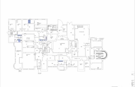 Bauplan digitalisieren um im entsprechenden CAD-Programm, hier AutoCAD, die bestehenden Pläne anpassen oder abändern zu können.