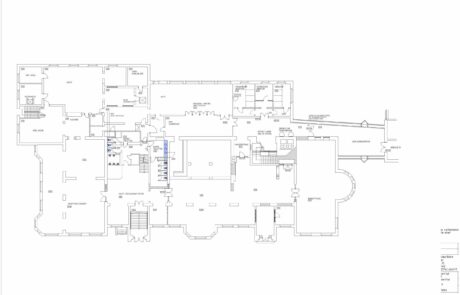 Bauplan digitalisieren um im entsprechenden CAD-Programm, hier AutoCAD, die bestehenden Pläne anpassen oder abändern zu können.