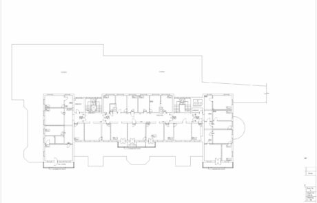 Bauplan digitalisieren um im entsprechenden CAD-Programm, hier AutoCAD, die bestehenden Pläne anpassen oder abändern zu können.