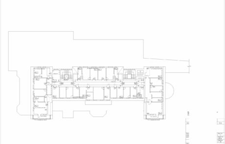 Bauplan digitalisieren um im entsprechenden CAD-Programm, hier AutoCAD, die bestehenden Pläne anpassen oder abändern zu können.