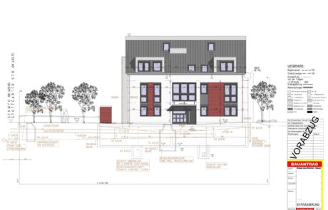 Entwässerungsplan in CAD