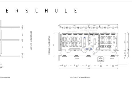 Digitalisieren von Gebäudeplänen: Vorhandene Gebäudepläne auf Papier wurden zur Umplanung einer Schule in AutoCAD digitalisiert. Sowohl Grundrisse als auch Schnitte wurden dabei als CAD File von Hand erstellt. Dauer bis zur Fertigstellung lag bei sechs Werktagen, die Kosten beliefen sich auf 815,00€ netto.