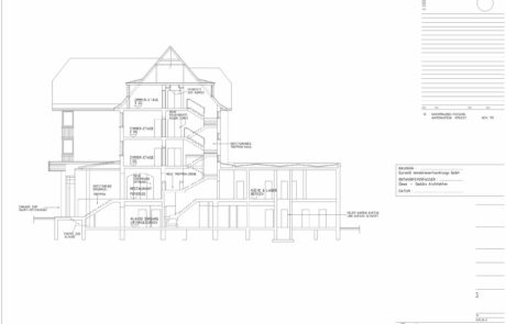 Bauplan digitalisieren um im entsprechenden CAD-Programm, hier AutoCAD, die bestehenden Pläne anpassen oder abändern zu können.