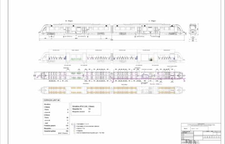 Maschinenbaupläne digitalisieren, hier die Digitalisierung in AutoCAD eines Zug, welcher von einem Papierplan umgesetzt wurde.