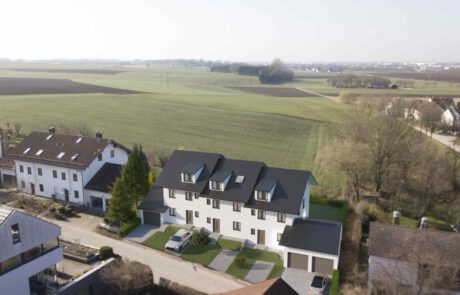 Bei der Visualisierung von Architektur werden Gebäude und Umgebung in 3D modelliert, wir verwenden hierbei 3dsmax. Die so entstandene 3D Szene wird texturiert und naturgetreu beleuchtet. Das Rendern der Visualisierungen übernimmt das Programm V-Ray, welches ein addon zu 3dsmax ist. Die Kosten für alle drei Bilder lag bei netto 1.100,-€