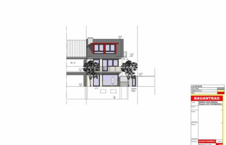 Bei dieser Bauplan digitalisierung wurden die handschriftlichen Skizzen nach Angaben des für den Umbau verantwortlichen Architekten in CAD gezeichnet. Die Kosten für alle sechs Pläne lag bei ca. 820,-€