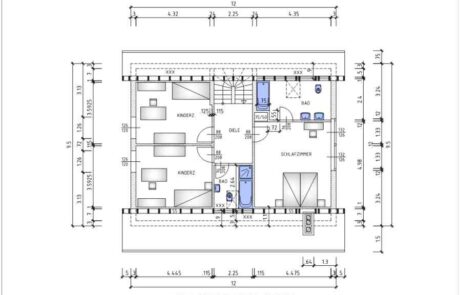Preiswerte Digitalisierung von Bauplänen in DWG. In diesem Bauvorhaben wurden alte Scan Pläne in AutoCad digitalisiert. die Kosten für alle 8 Pläne lag bei 515€, somit 64€ pro Plan.