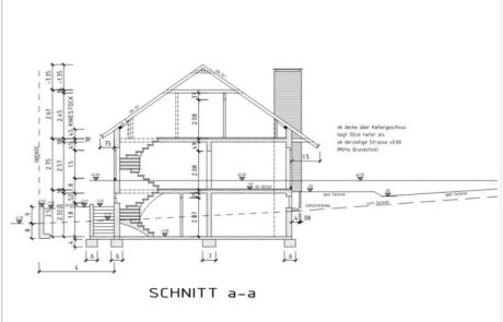 Preiswerte Digitalisierung von Bauplänen in DWG. In diesem Bauvorhaben wurden alte Scan Pläne in AutoCad digitalisiert. die Kosten für alle 8 Pläne lag bei 515€, somit 64€ pro Plan.