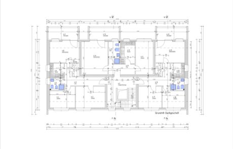 Die Digitalisierung von Bestandsplänen in CAD erfolgt manuell durch unsere Mitarbeiter. Die Bestandspläne sind zu 100% Maßhaltig. Bei der Digitalisierung werden die einzelnen Objekte übersichtlich auf verschiedene Layer aufgeteilt, so ist anschließend die Weiterbearbeitung durch den Architekten oder Ingenieur gewährleistet