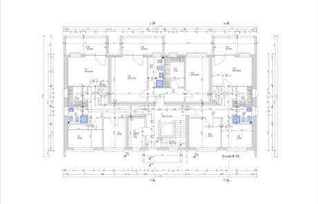 Die Digitalisierung von Bestandsplänen in CAD erfolgt manuell durch unsere Mitarbeiter. Die Bestandspläne sind zu 100% Maßhaltig. Bei der Digitalisierung werden die einzelnen Objekte übersichtlich auf verschiedene Layer aufgeteilt, so ist anschließend die Weiterbearbeitung durch den Architekten oder Ingenieur gewährleistet