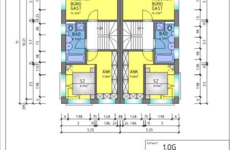 Wir zeichnen Ihr Bauprojekt in sämtlichen CAD Programmen. Als Grundlage dienten immer alte Baupläne des Grundriss welcher noch auf Papier existiert oder bereits als gescanntes File in PDF oder JPG Format vorliegt.